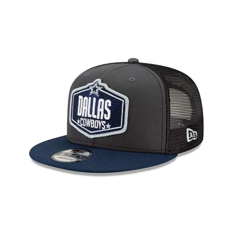 NFL Dallas Cowboys Draft 9Fifty Snapback (LTA4014) - Grey New Era Caps